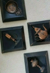 Farm House Rustic Decor Mid Century Hanging Vintage Coppercraft Guild Set USA - Picture 1 of 9