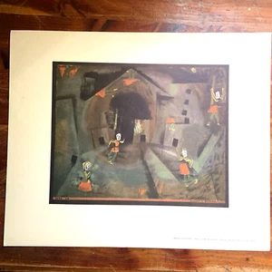 Vintage Paul Klee Dance of the Red Skirts 17"x 14" Archival Art Print unframed - Picture 1 of 15