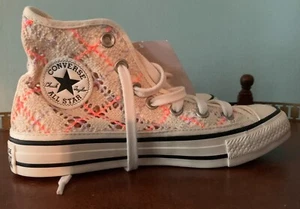Zapatillas Converse CTAS Hi Top Boho Crochet Damas Egret Multi 568277C - Imagen 1 de 7