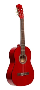 3/4 Clásico Guitarra Con Acabado, Rojo - Imagen 1 de 1