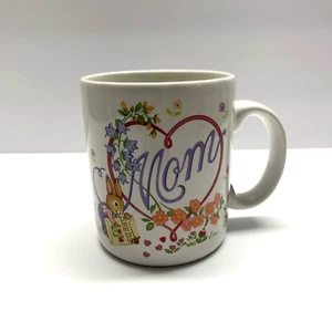 Vintage Avon "Mom, my whole world blossoms..." Kaffeebecher - Hase Samen Blumen - Bild 1 von 9