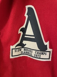 Vintage 1972 Holloway Red A Letterman Jacke - Herren Größe 44 - Bild 1 von 10