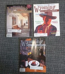 Lot of 3 WYOMING HOMES & LIVING Magazine 2004 2005 John Wayne Andy Warhol - Bild 1 von 9