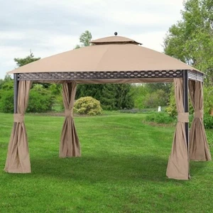 Garden Winds Replacement BJ Canopy Set {Color:Khaki}part:L-GZ399PAL-1B-RQ-Spring - Picture 1 of 6