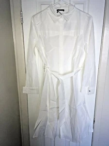TÚNICA DE CUELLO DE PUNTO CRUDO LIGERO DE MODA SPR0098 (Blanco) XL - Imagen 1 de 3