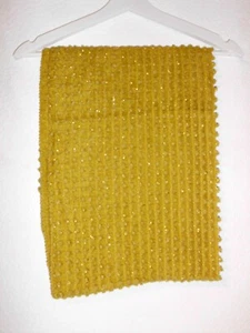 Schlauch Schal /Loop Senf Farbe mit Glitzer Fäden - Bild 1 von 1