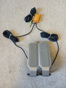 Pair of Dell Satellite Speaker Silver Wired Stereo for Zylux A525 Speaker System - Afbeelding 1 van 5