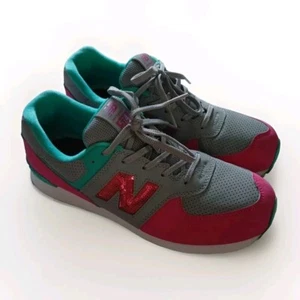 New Balance 574 Mens Size 7 Gray Pink Athletic Running Shoes Sneakers GC574KWT - Picture 1 of 10