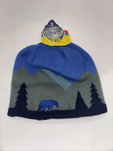 Sunday Afternoons Kids' Forest Bear Reversible Beanie, Blue, M/L(3-12yrs) New - Picture 1 of 2