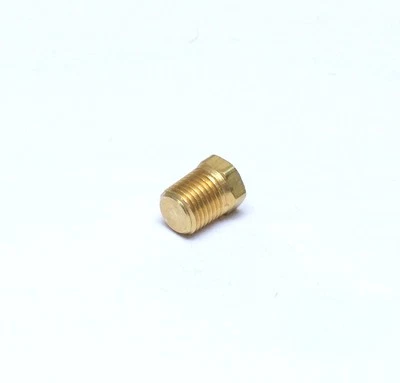 1/4" Male NPT MPT MIP Brass Hex Head Pipe Plug Fitting FasParts Solid - Image 1 of 4