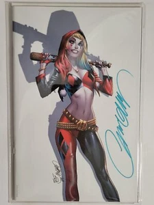 Harley Quinn's Villain Of The Year #1 DC 2019 casi nuevo 9,4 Campbell FIRMADO cubierta E - Imagen 1 de 3