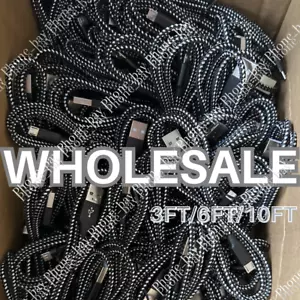 Heavy Duty Micro USB Fast Charger Data Cable Cord For Samsung Android HTC LG Lot - Picture 1 of 18