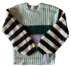 Cat & Jack Girls Size Med. 7 - 8 Long Sleeve Acrylic Knit Multicolor Sweater NWT - Picture 1 of 7
