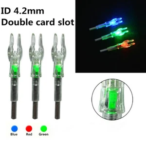 LED Automatisch Pfeilnocke 4.2mm Leuchtnocken Beleuchtete Pfeil Nocken Bogenjagd - Picture 1 of 17