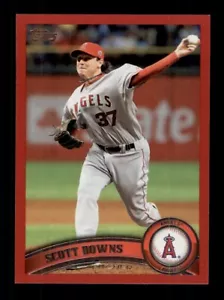 2011 TOPPS UPDATE TARGET RED BORDER #US1010 SCOTT DOWNS ANGELS - Picture 1 of 2