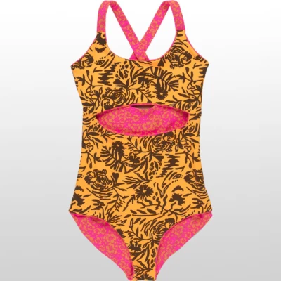 Traje de baño reversible de una pieza Maaji Kids Aster caqui L41822 talla 16 Foto 1 de 4