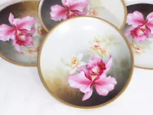 Antique RS Germany Porcelain Four Dishes w/ Painted Flowers - Picture 1 of 13