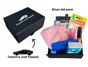 Personalised black I love my car women gift new car driver driving survival kit - Picture 1 of 4