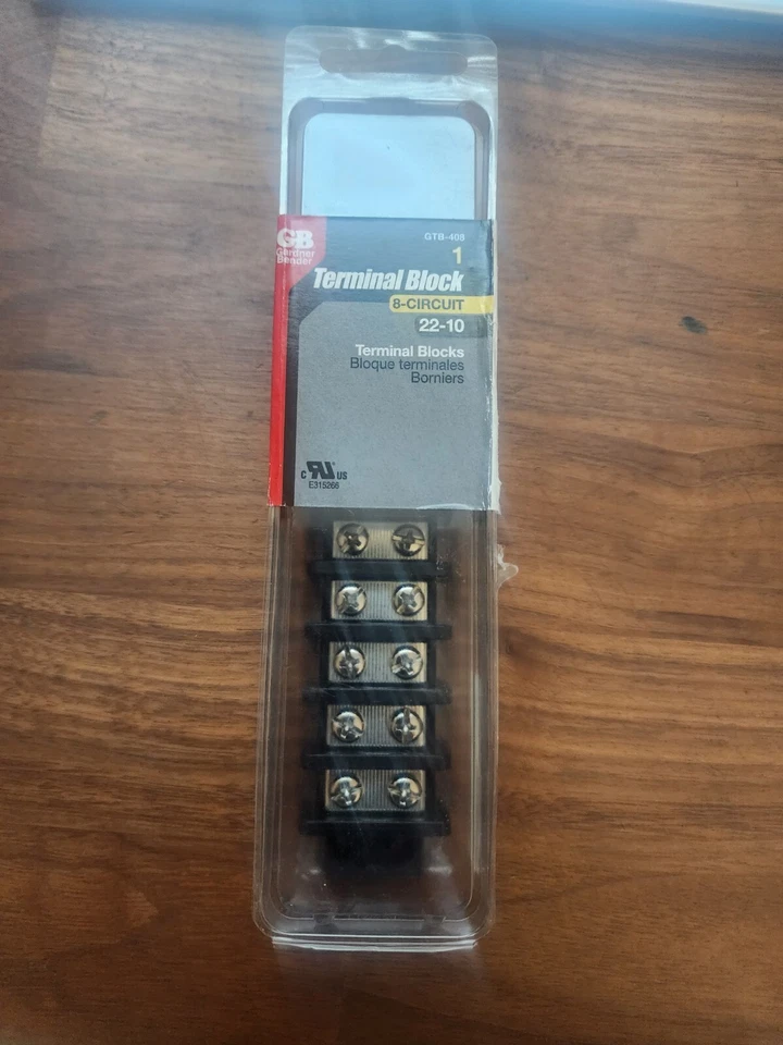 Gardner Bender  8- Circuit (22-10) Terminal Block (GTB-408) FREE SHIPPING  - Image 1 of 4