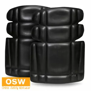 Black SOFT Flexible Pants Trouser KNEE PADS Protection Inserts (Sold as a Pair) - Foto 1 di 1