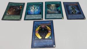 Juego de 5 cartas francés Yu-Gi-Oh PP01-FR001 SYE-FR024 SDLI-FR024 YS13-FRV02 DDY-F038 - Imagen 1 de 11
