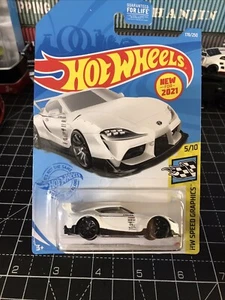 Hot Wheels New For 2021 Factory Set Speed Graphics '20 Toyota GR Supra White - Picture 1 of 4