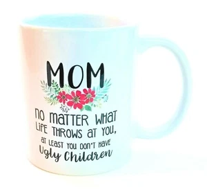 IDEA DE REGALO DIVERTIDA PARA MAMÁ Nueva taza de café o té de cerámica blanca de 12 oz con lindo diseño - Imagen 1 de 3
