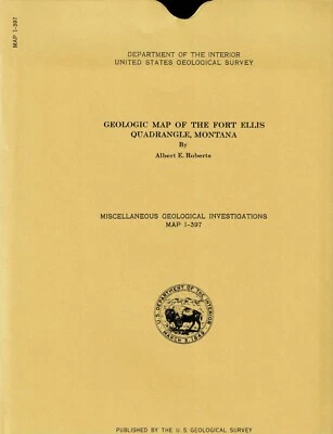 Mapa geológico del USGS: Fort Ellis Quadrangle, Montana Foto 1 de 2