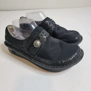 ALEGRIA DEN-435 Women's Size 39 / US 8 Classic Black Comfort Clogs Shoes EUC - Picture 1 of 8