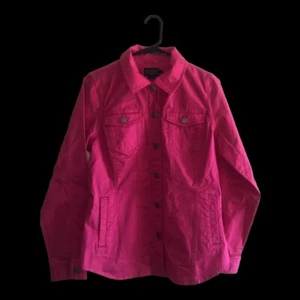 Chaqueta de Jean PENDLETON Rosa Caliente Estilo Blazer Bolsillos Informal Talla M - Imagen 1 de 5