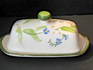 FRANSISCAN“FOR GET ME NOT” 1/4 lb Covered Butter Dish. Hard to find New - Picture 1 of 6