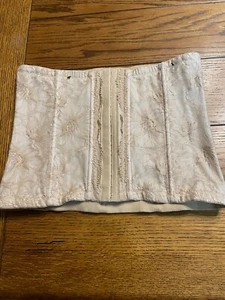 Prendas moldeadoras ajustadoras de cintura MAIDENFORM BEIGE control firme suavizante CROCHET ENCAJE 2XL - Imagen 1 de 9
