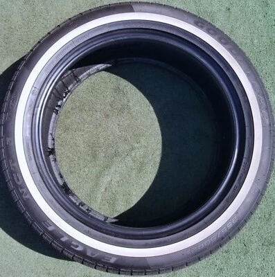 255/50R21 Goodyear Eagle NCT5 Tire Rolls Royce Phantom White Stripe Whitewall - Image 1 of 4