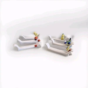 Goebel Messerbänke 6 Stück mit kleinen Tieren dekoriert Göbel Germany - Bild 1 von 16