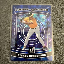 2023 Donruss Baseball RICKEY HENDERSON Locked & Loaded Blue /249
