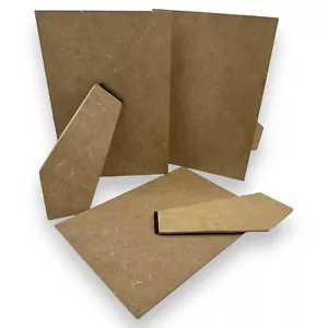 7 x 5” MDF Strut Backs Stands Replacement Brown Long Photo Frame Pack Of 3 - Picture 1 of 1