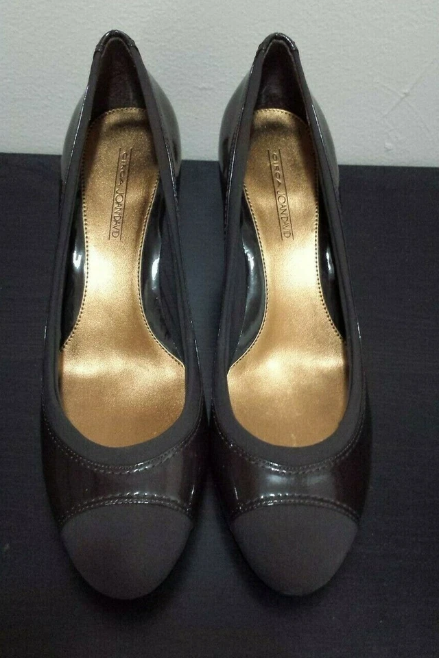 Zapatos de tacón Circa Joan & David marrón gamuza charol ~ 11M M3020 Foto 1 de 4