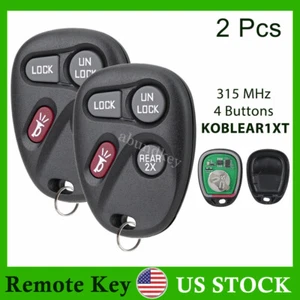 2 For 2002 2003 2004 2005 Chevrolet Blazer GMC Safari Remote Control Key Fob - Picture 1 of 7