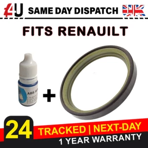 RENAULT CLIO MK2 III MODUS FITS REAR DRUM ABS MAGNETIC RING+ RETAINE - Picture 1 of 4