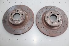 2000-2002 MERCEDES W220 S430 S500 FRONT LEFT & RIGHT DRILLED ROTORS PAIR J4345