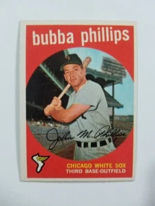 Tarjeta de béisbol Bubba Phillips 1959 Topps #187 Chicago White Sox - Imagen 1 de 2