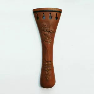 4/4 Violin Jujube Tailpiece Hand Carving Figure Violion Cordiera - Picture 1 of 1