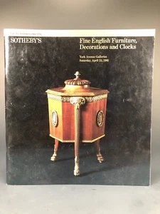 Sotheby's Fine English Furniture Decorations and Clocks April 25 1981 Catalog - Imagen 1 de 4