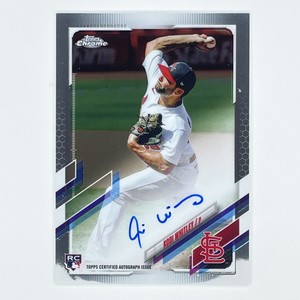 2021 Topps Chrome Rookie Autographs Kodi Whitley Auto #RA-KW St. Louis Cardinals