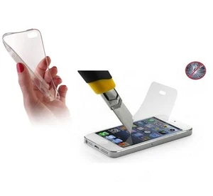LG K40S Hülle CLEAR + Displayschutzglas Back Case Schutz Tasche ULTRA SLIM - Zdjęcie 1 z 12