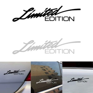 1pc Black/Silver LIMITED EDITION Car Decal Window Vinyl Sticker Accessories - Picture 1 of 13