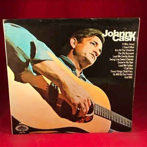 Hymns By Johnny Cash 1971 UK vinyl LP Swing Low Sweet Chariot I Saw The Man A - Picture 1 of 4
