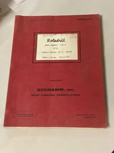 Vintage Schramm Rotadrill Well Drill Rig Parts List C66-A Detroit Diesel 8V-71 - Picture 1 of 5