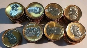 PRESIDENTIAL DOLLAR 37 COINS GOLD PLATINUM HIGHLIGHTED PICK YOUR PRESIDENT - Picture 1 of 1