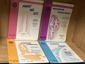 drum sheet music books first division band course Method Vintage 1960s Lot 4 - Picture 1 of 8